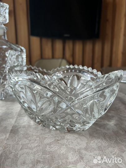 Бокалы, рюмки, салатница хрусталь СССР