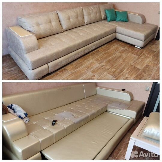 Перетяжка мягкой мебели