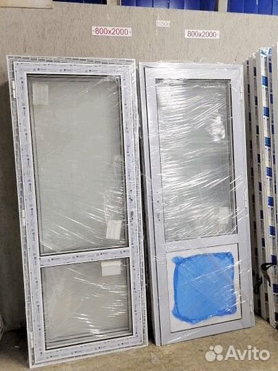 Двери алюминиевые 80х200