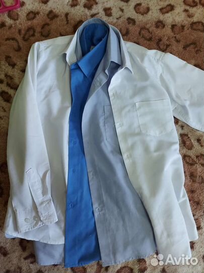 Рубашки школьные 140-146-152
