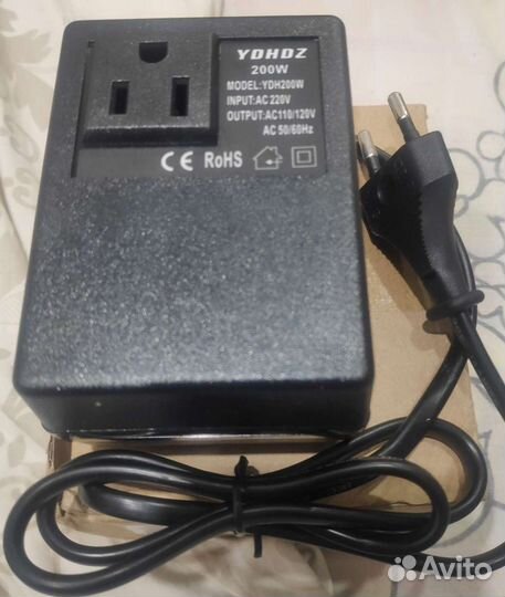 Трансформатор (адаптер) с 220 v на 110 v 200 w