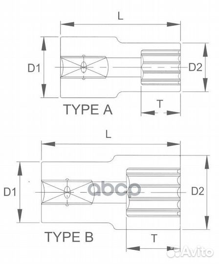 Головка торцевая super lock 1/2