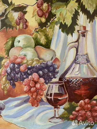 Картина «Летний вечер в Италии». Холст, масло. Под