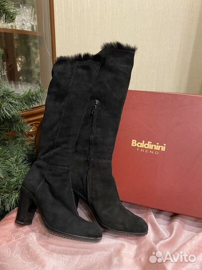 Сапоги baldinini женские зимние натуральная замша