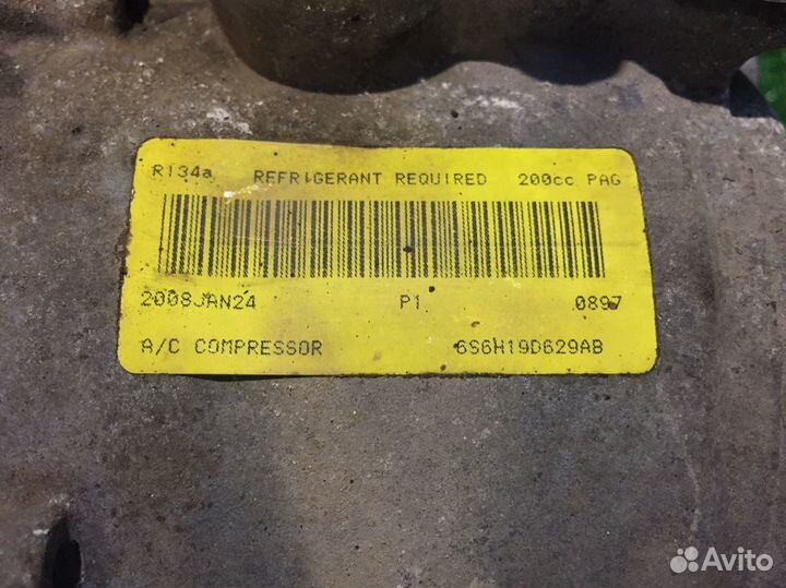 Компрессор кондиционера ford fusion 1.4 1.6