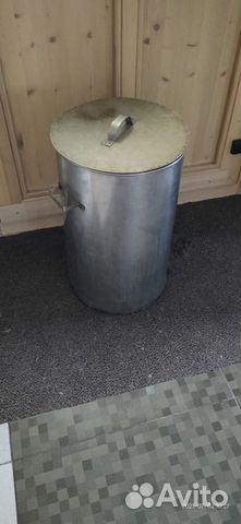 Бак большой нержавейка с крышкой