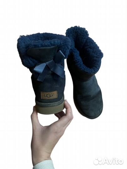 Угги UGG оригинал с бантиками длинные