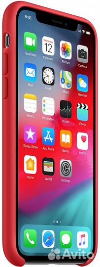 Оригинальный Чехол Apple iPhone Xs (Red Product)