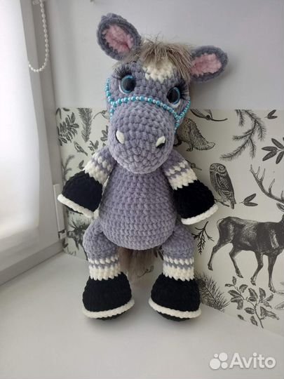 Лошадка плюшевая игрушка