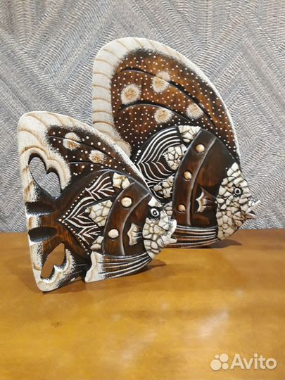 Рыбы деревянные интерьерные