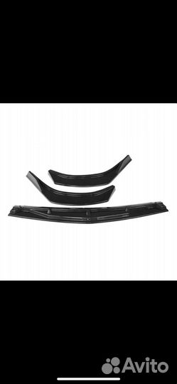 Сплитер на передний бампер на Hyundai Sonata