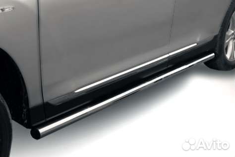 Защита порогов Toyota highlander (2010)