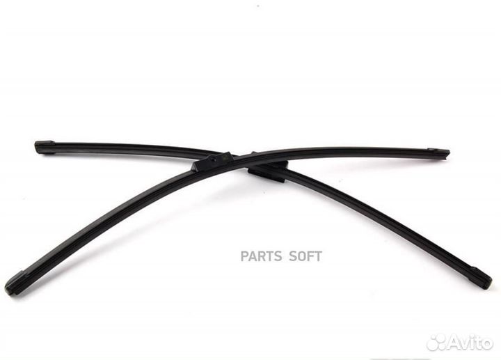 VAG 3B0998002A Щетки дворника безкаркасные (компл) 530+530мм крепление боковой штырь №3