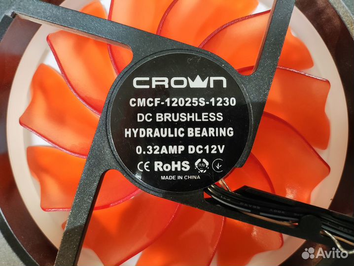 Корпусные вентиляторы Crown