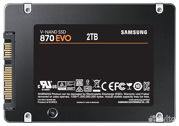 Твердотельный накопитель Samsung 2000 Gb 870 EVO M