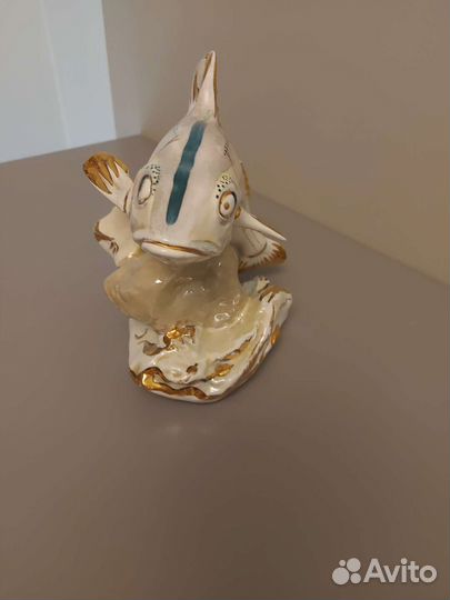 Статуэтка Рыба. Дулево. 1956 год