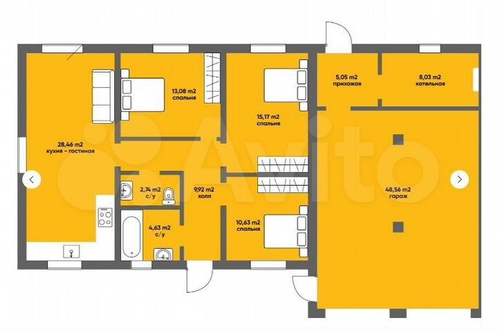 Дом 132 м² на участке 8 сот.