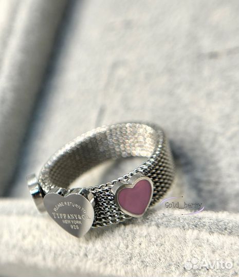 Tiffany кольцо сердце