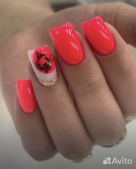 Маникюр педикюр гель лак