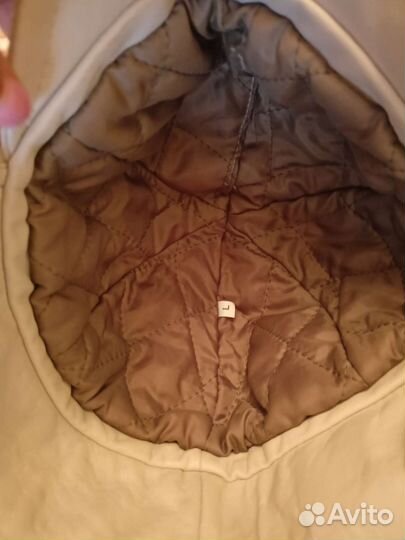 Шапка ушанка, кожаная