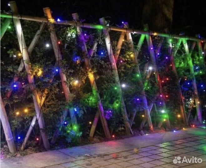 Гирлянда уличная 50 метров катушка