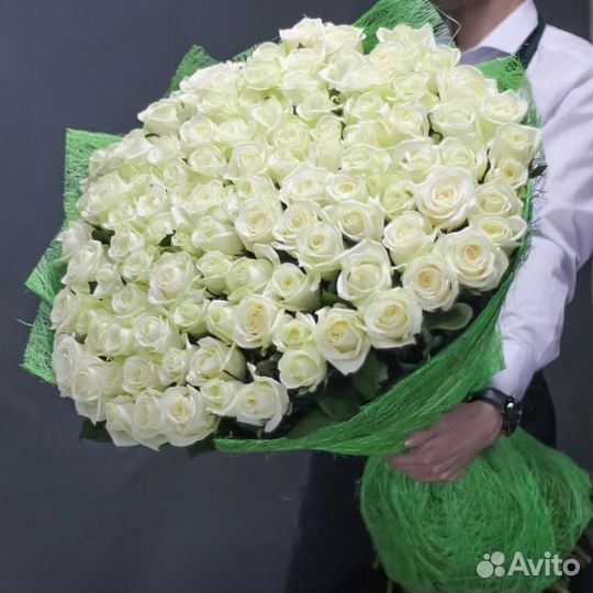 Розы 101 штука 60 см