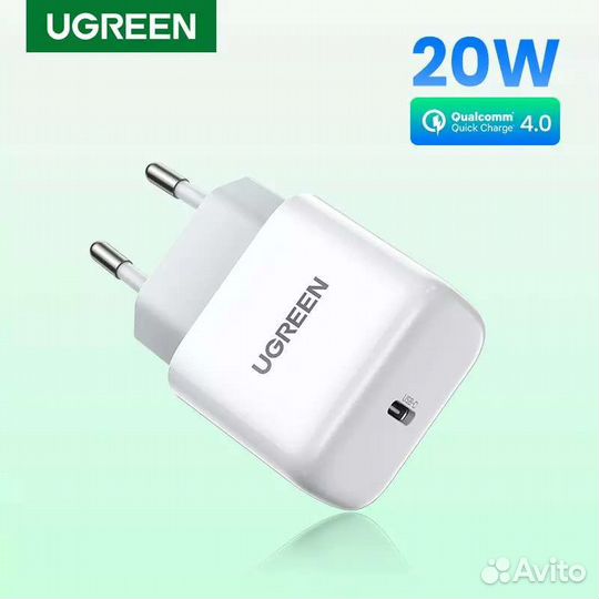 Зарядное устройство Ugreen 20 Вт Type-C