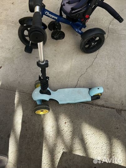 Детский трехколесный велосипед бу,самакат