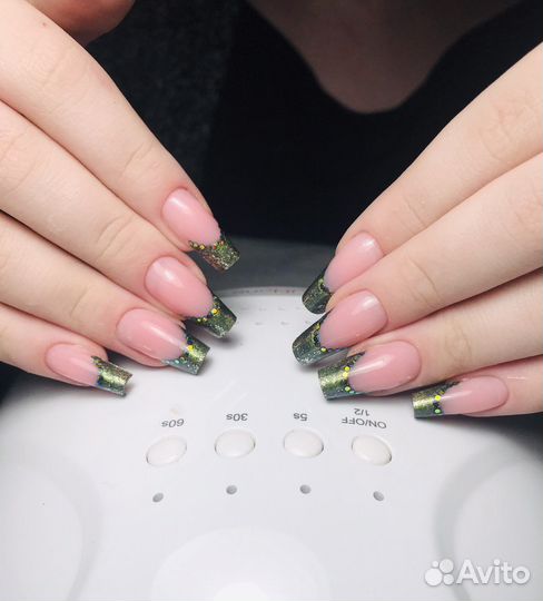 Маникюр гель лак, наращивание ногтей