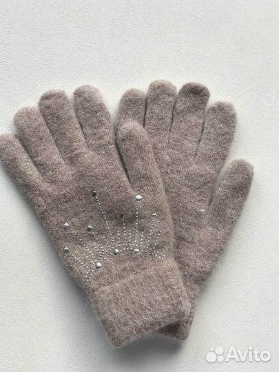 Перчатки двухслойные шерсть новые