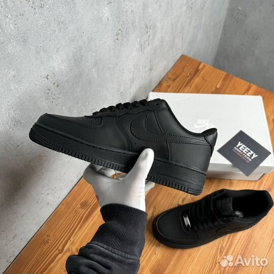 Кроссовки Nike Air force 1 low black (46-49)