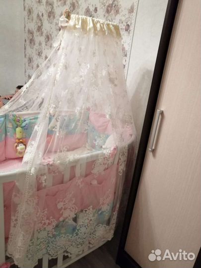 Детская кроватка, круглая