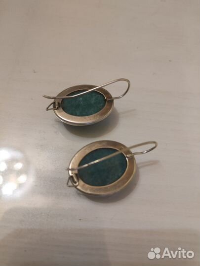 Серьги винтажные СССР в серебре