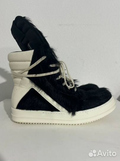 В наличии Rick Owens Geobasket Pony Hair Black