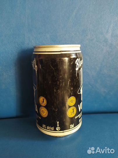 Пустая банка от водки,черная смерть