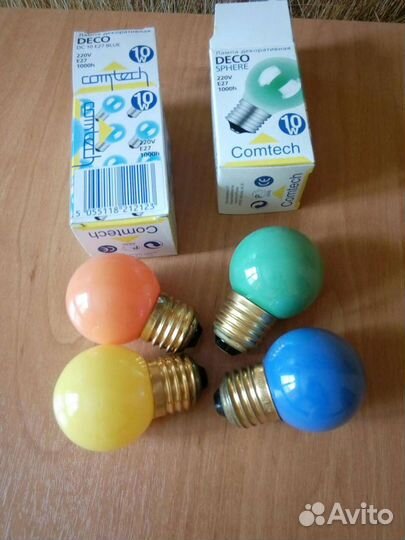 Лампочки новые цоколь Е27 и Е14