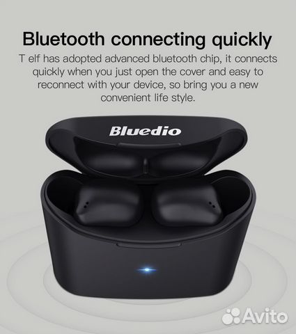 Bluedio TWS-наушники беспроводные Blutooth 5.0