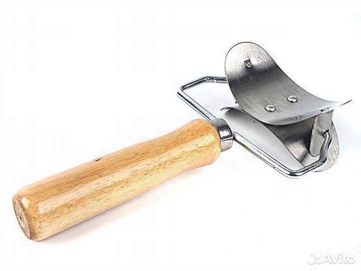 Ролик для вырезания кругов из теста 6 см, металлич