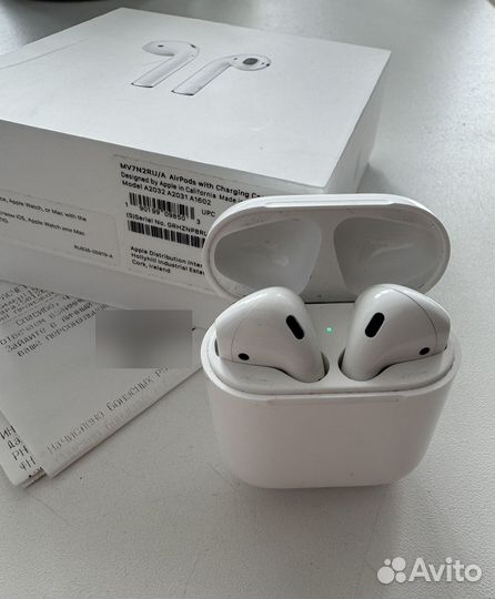 Наушники беспроводные apple airpods