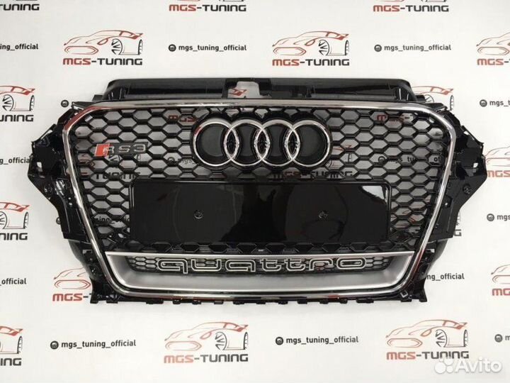 Решетка Audi A3 12-16гг. В стиле RS3 #2