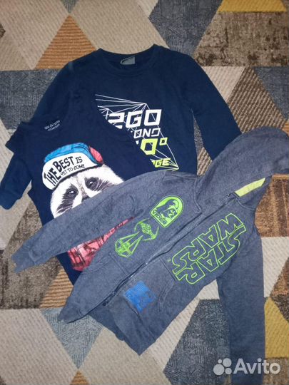Вещи пакетом для мальчика размер 122 134