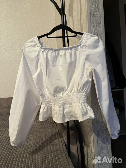 Блузка для девочки белая 152