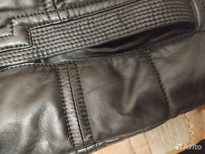 Кожаная куртка мужская 52 54