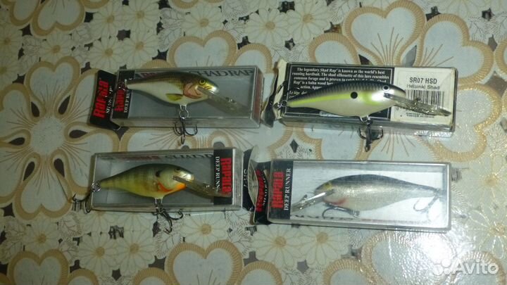 Воблеры Rapala Shad Rap SR07 Shad Deep Runner ориг