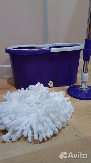 Швабра с ведром и отжимом бу