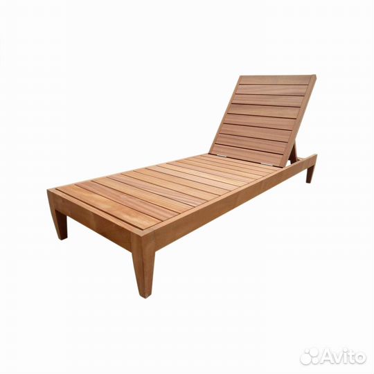 Шезлонг Лежак для дачи из дерева осины