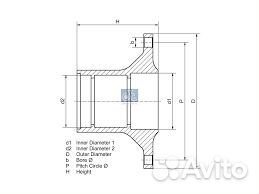 Ступица колеса с подшипниками volvo FH/FM/FMX DT