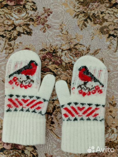 Варежки снегири пр-ва Россия