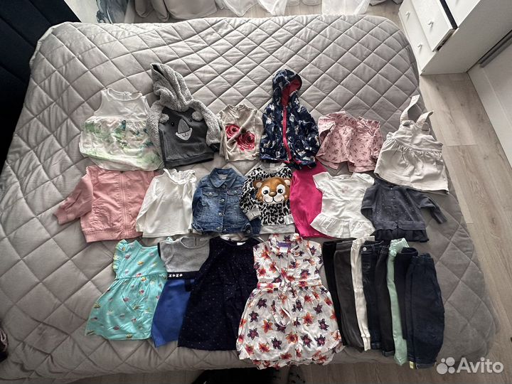 Вещи пакетом на девочку 6-12 мес