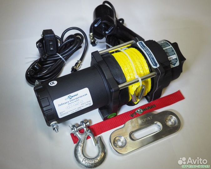 Лебедка Стократ QX 4.5 S с синтетическим тросом